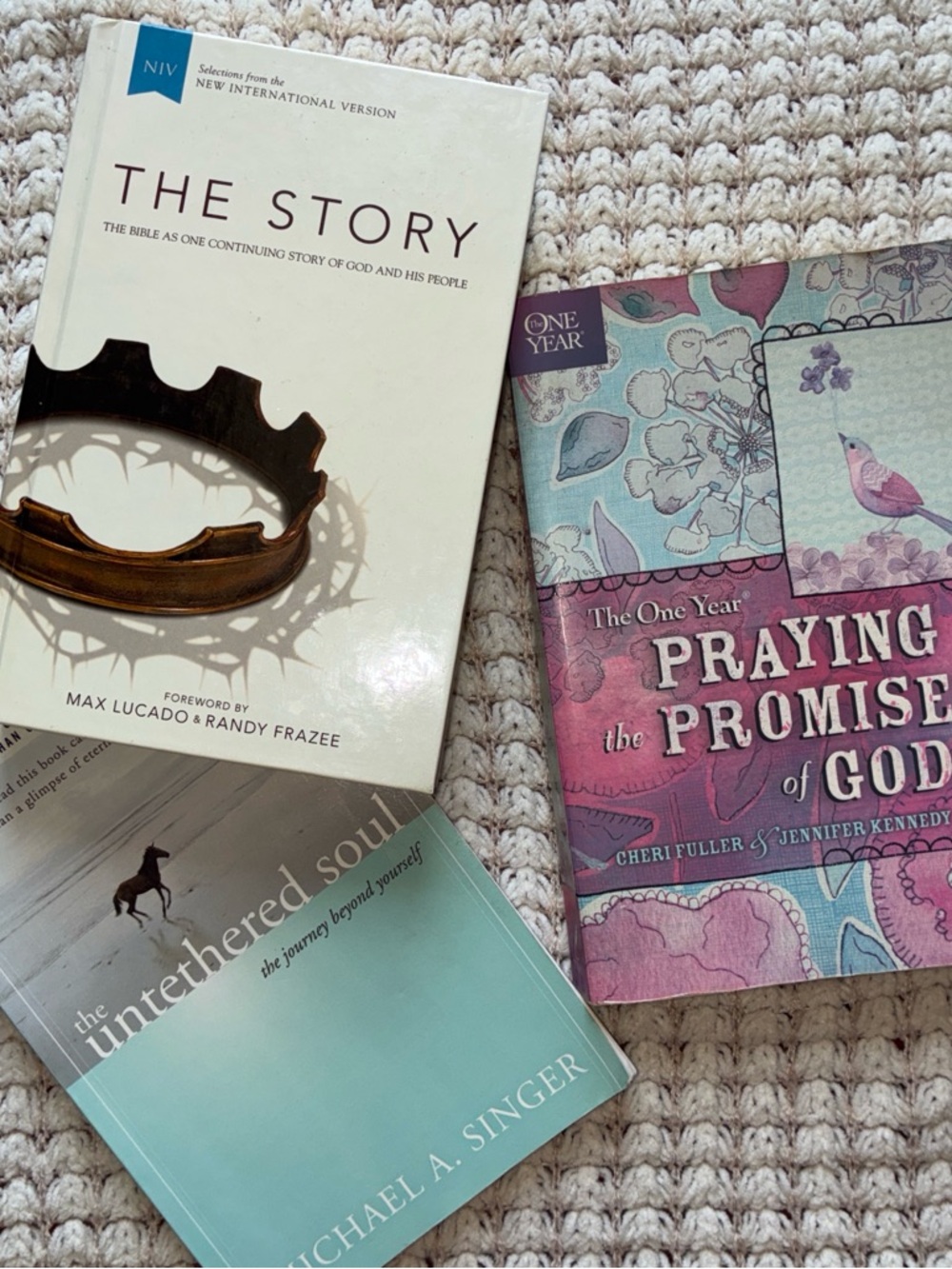 Bundle of Christian Books The Story, The untethered Soul, Devotional Book